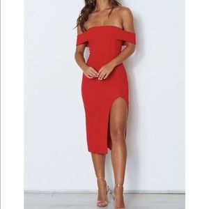 NWT White Fox Red Dress